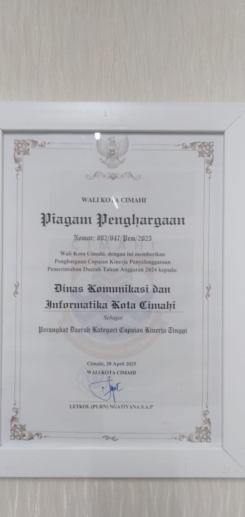 PIAGAM PENGHARGAAN CAPAIAN KINERJA TERTINGGI